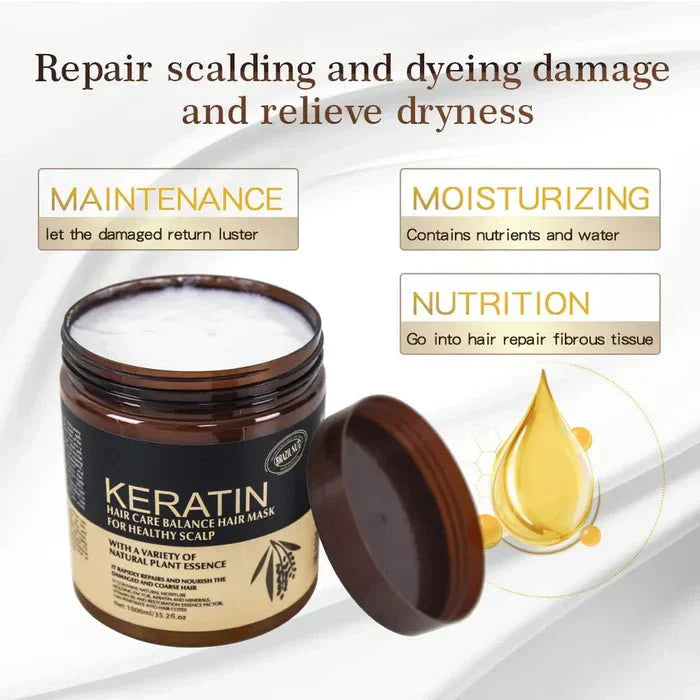 Keratin Hair Care Balance Mask And Treatment for Healthy Scalp - 300ml